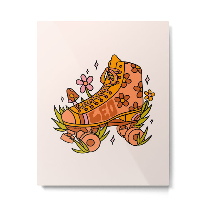 Leo Roller Skate Metal Print Gallery Image 1