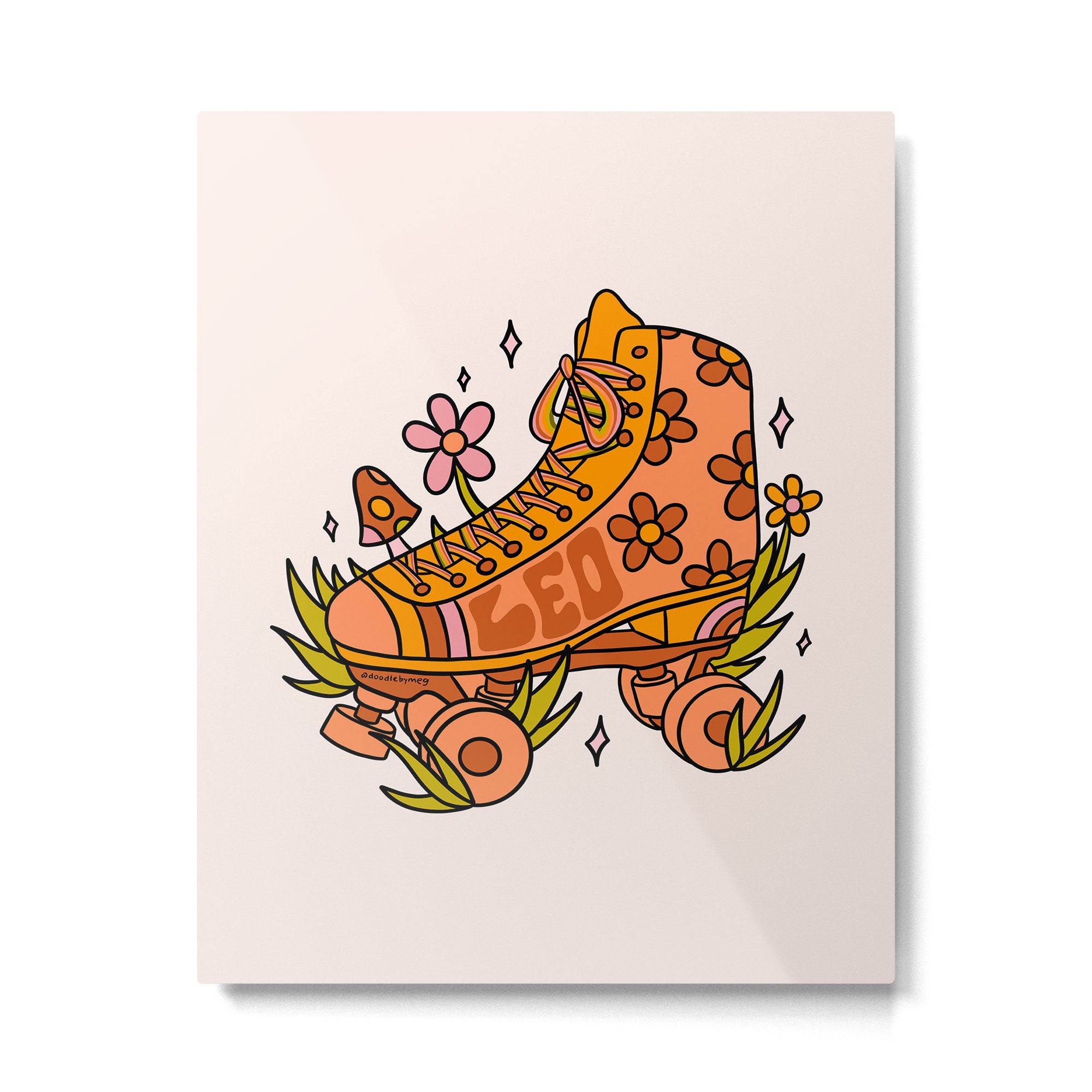 Leo Roller Skate Metal Print Gallery Image 6