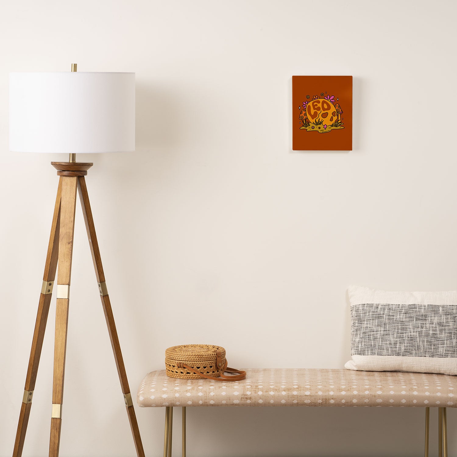Leo Skull Canvas Print Gallery Image 2