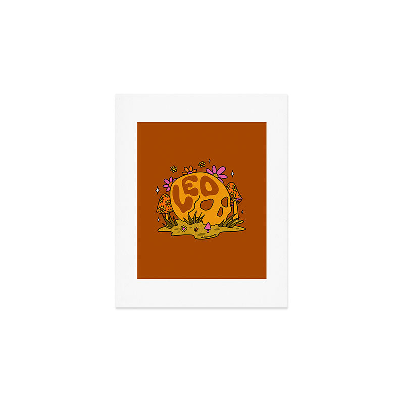 Leo Skull Art Print Gallery Image 1