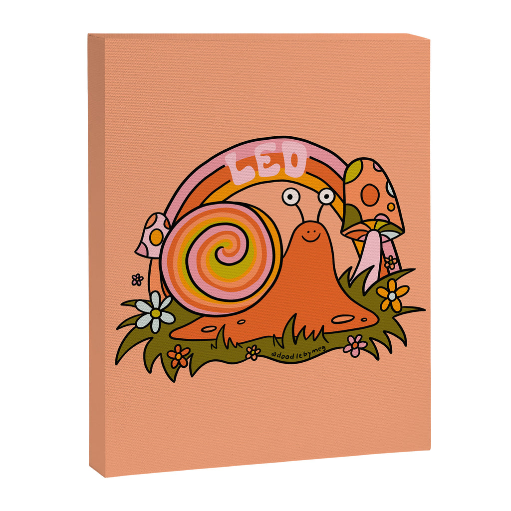 Leo Snail Canvas Print Gallery Image 8