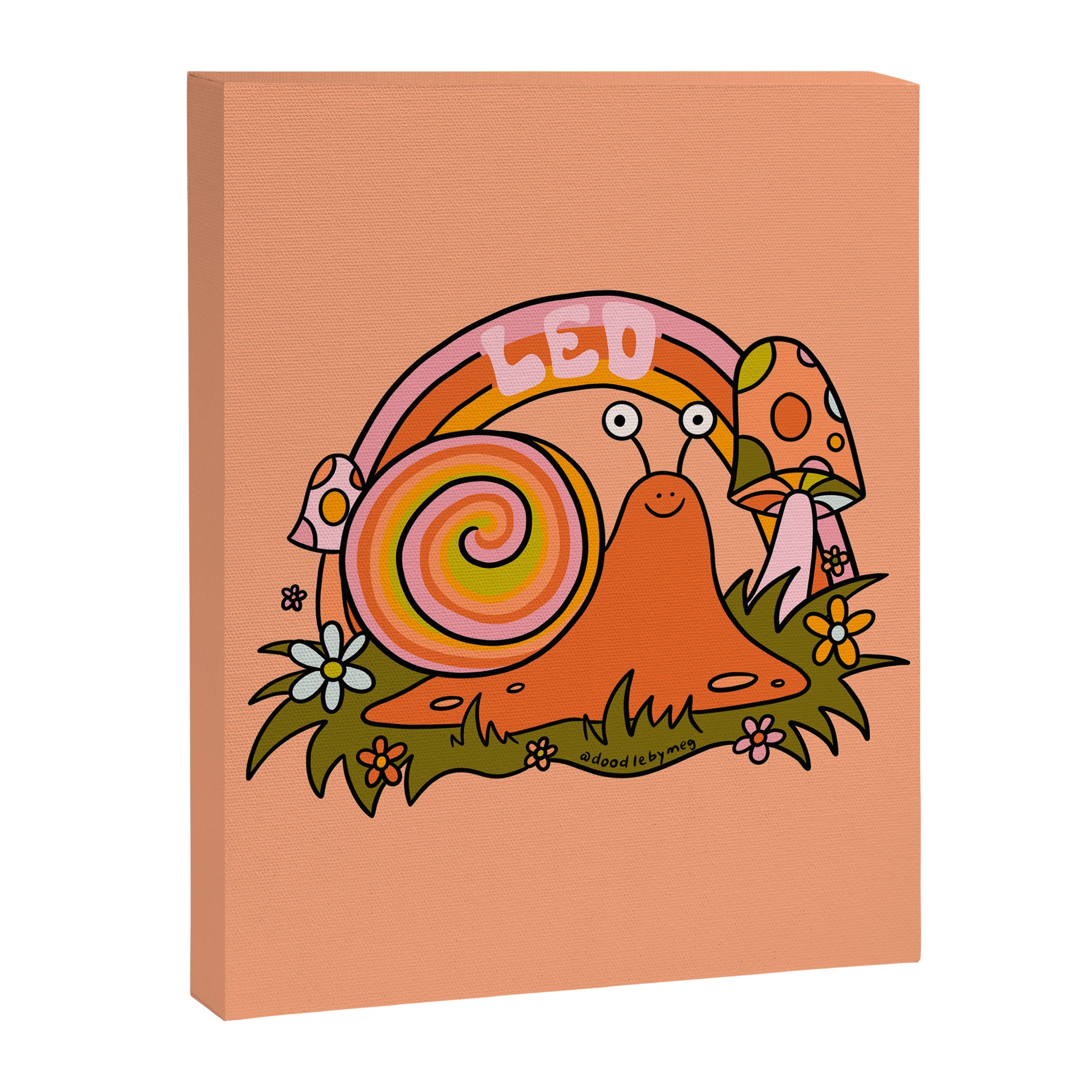 Leo Snail Canvas Print Gallery Image 8