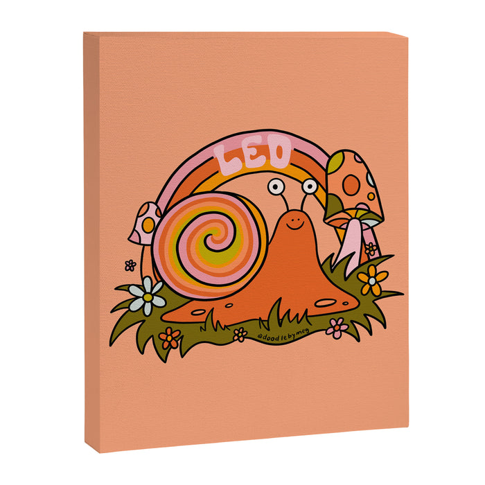 Leo Snail Canvas Print Gallery Image 1