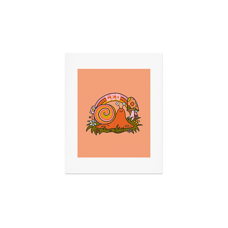 Leo Snail Art Print Gallery Image 1