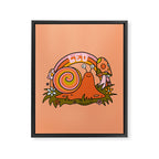 Leo Snail Framed Canvas Print Gallery Image 8