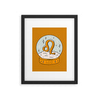 Leo Snow Globe Framed Art Print Gallery Image 6