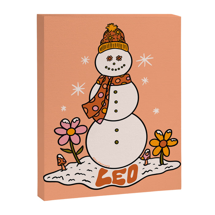 Leo Snowman Canvas Print Gallery Image 1