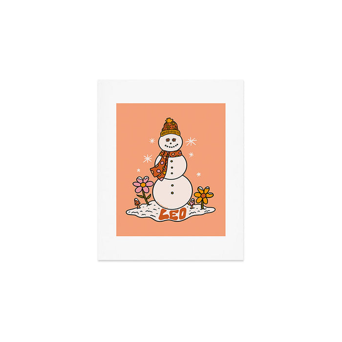 Leo Snowman Art Print Gallery Image 1