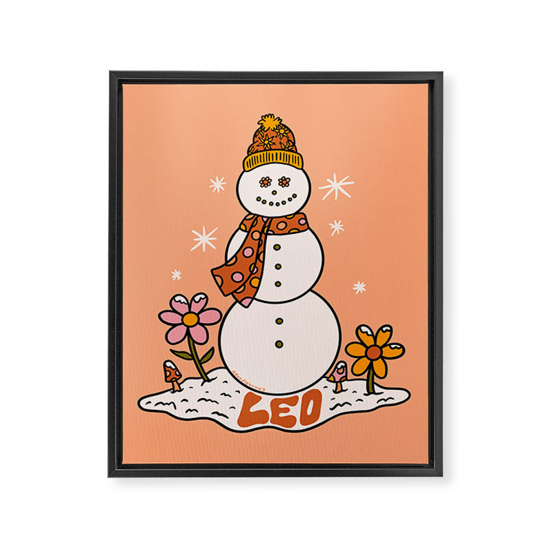 Leo Snowman Framed Canvas Print Gallery Image 8