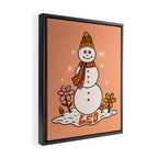 Leo Snowman Framed Canvas Print Gallery Image 2