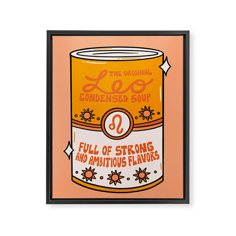 Leo Soup Framed Canvas Print Gallery Image 8