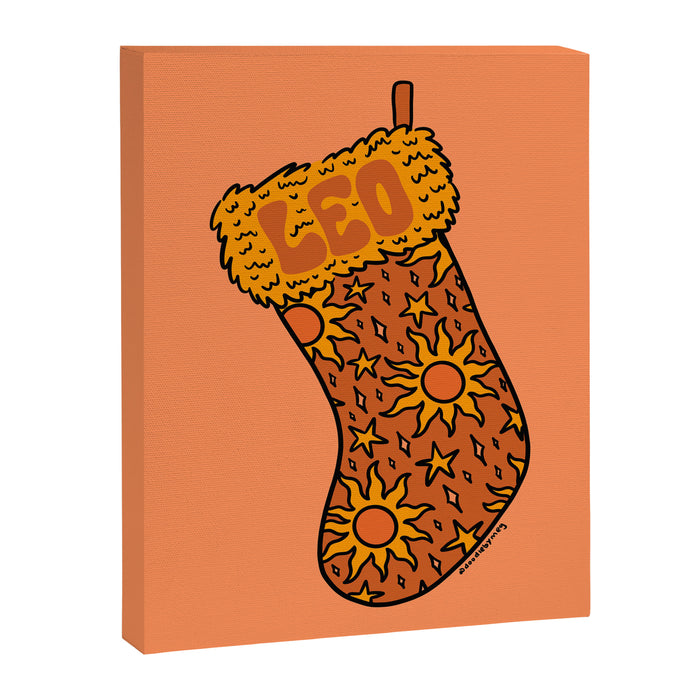 Leo Stocking Canvas Print Gallery Image 1