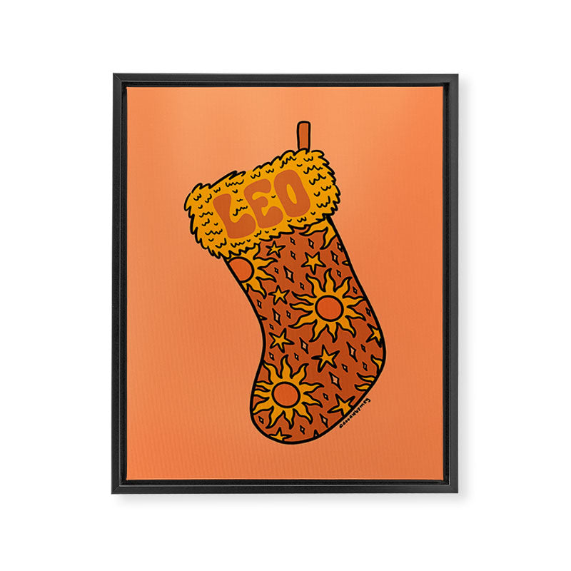 Leo Stocking Framed Canvas Print Gallery Image 8