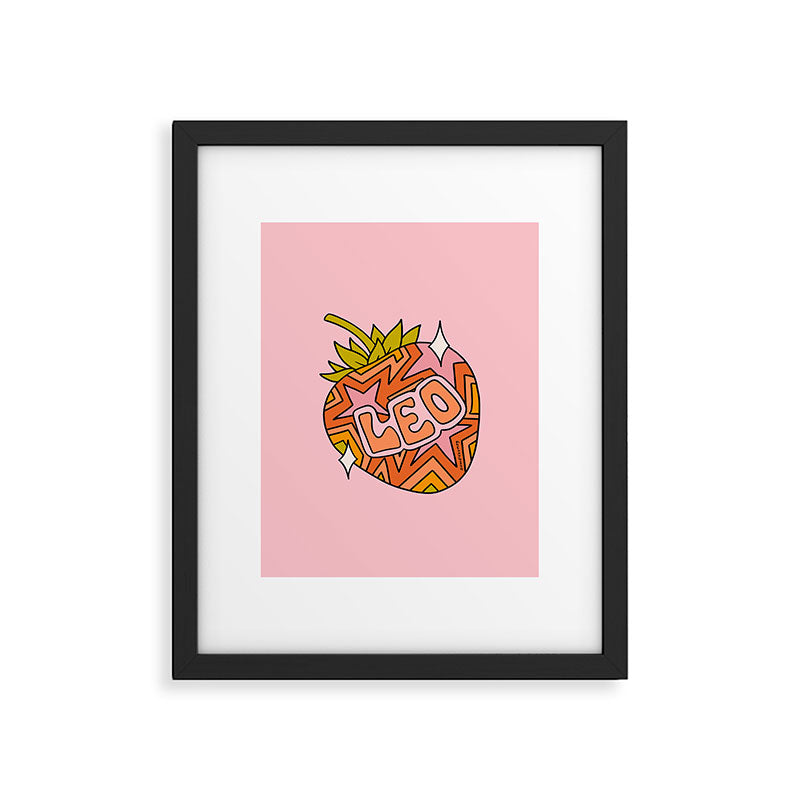 Leo Strawberry Framed Art Print Gallery Image 6