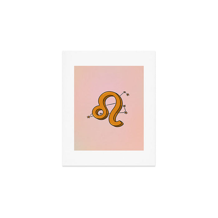 Leo Symbol Art Print Gallery Image 1