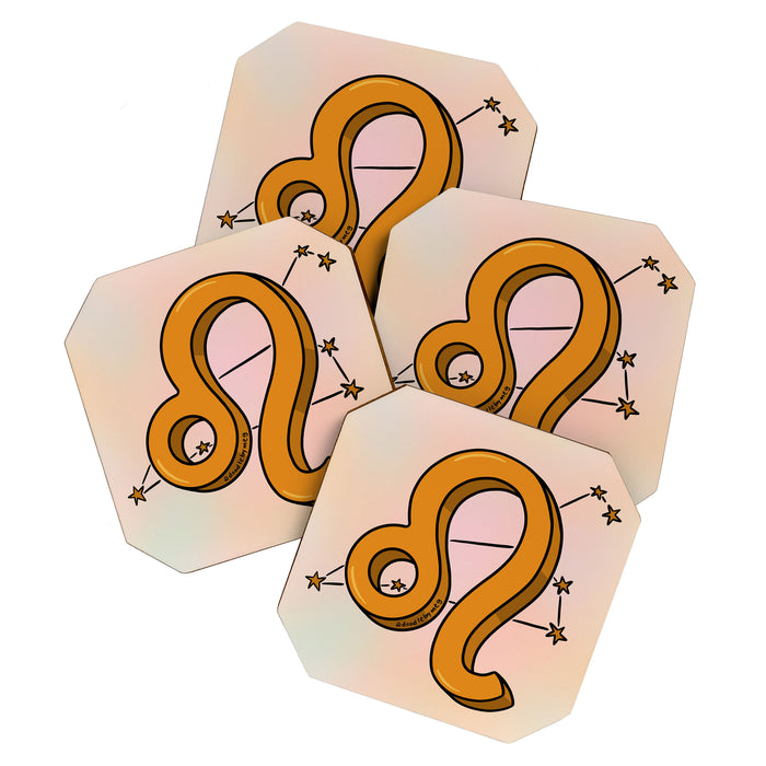 Leo Symbol Coaster Gallery Image 1