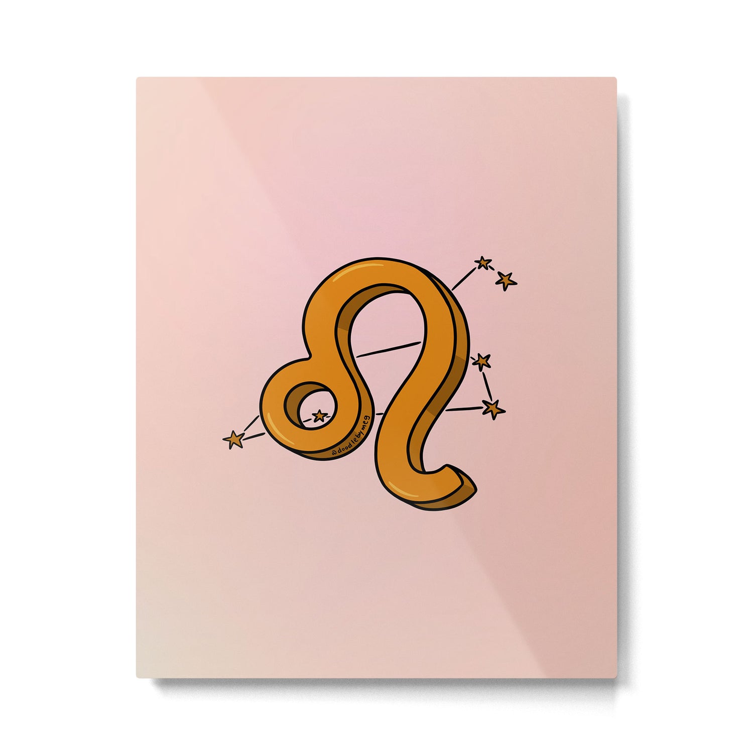 Leo Symbol Metal Print Gallery Image 6