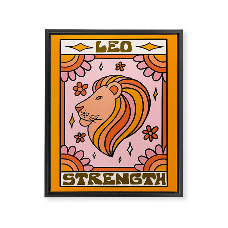 Leo Tarot Card Framed Canvas Print Gallery Image 8