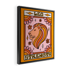 Leo Tarot Card Framed Canvas Print Gallery Image 2