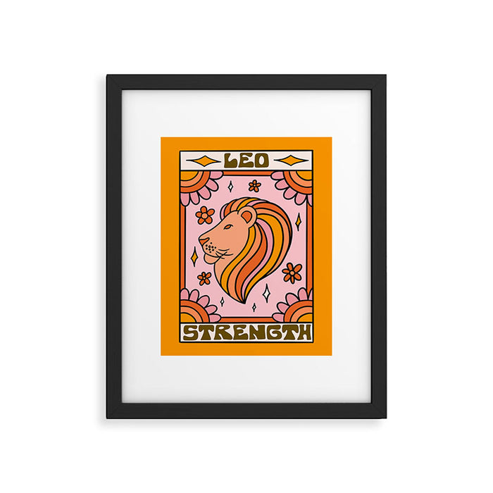 Leo Tarot Card Framed Art Print Gallery Image 1