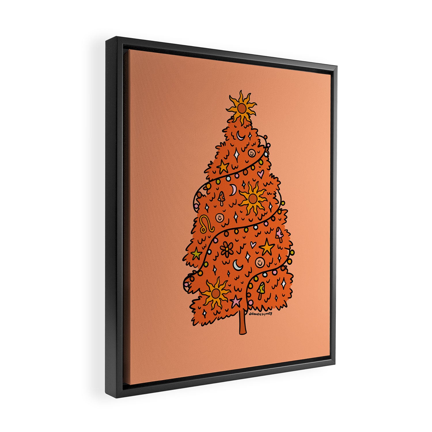 Leo Tree Framed Canvas Print Gallery Image 2