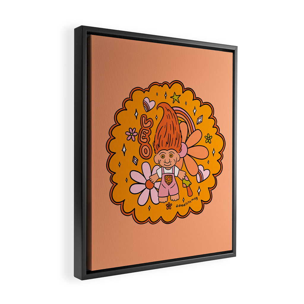 Leo Troll Framed Canvas Print Gallery Image 2