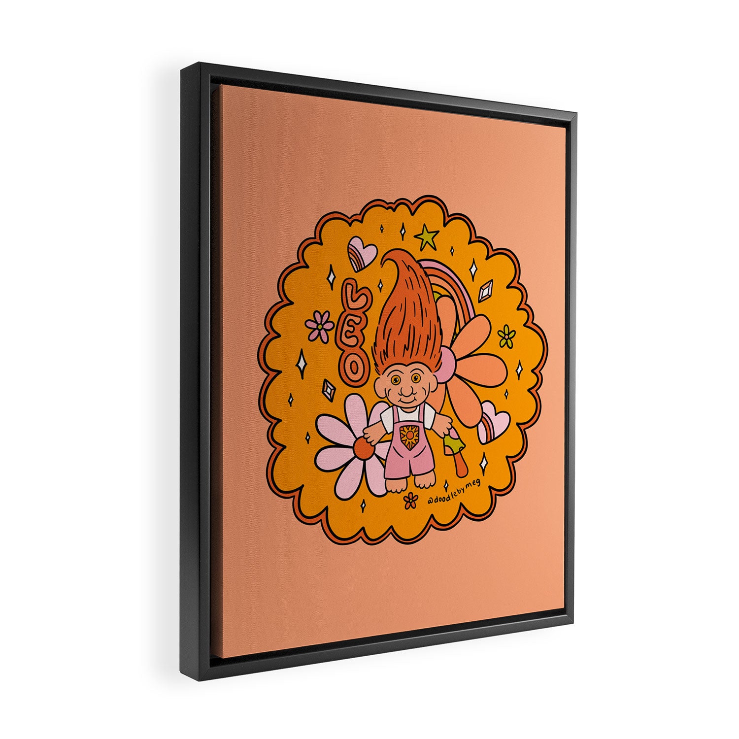Leo Troll Framed Canvas Print Gallery Image 2