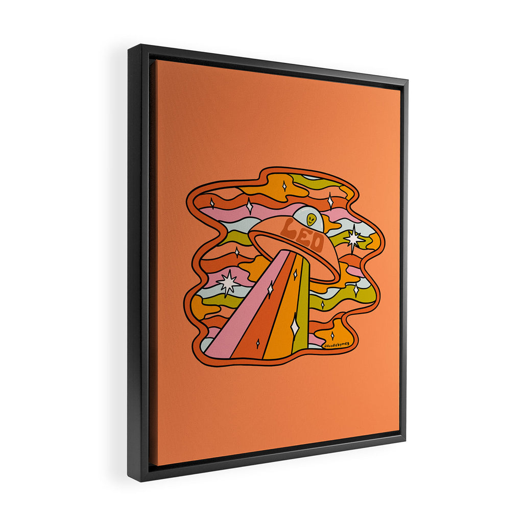 Leo UFO Framed Canvas Print Gallery Image 2