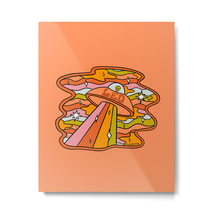 Leo UFO Metal Print Gallery Image 1