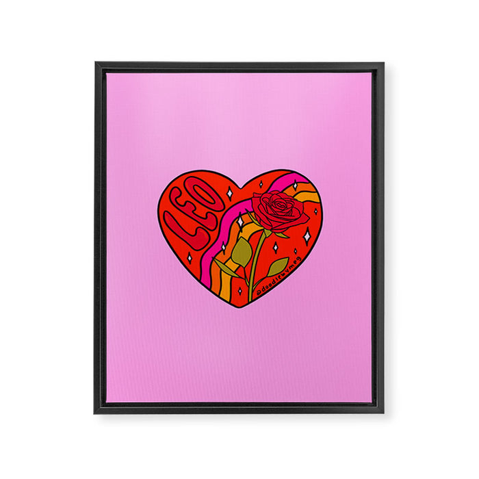 Leo Valentine Framed Canvas Print Gallery Image 1