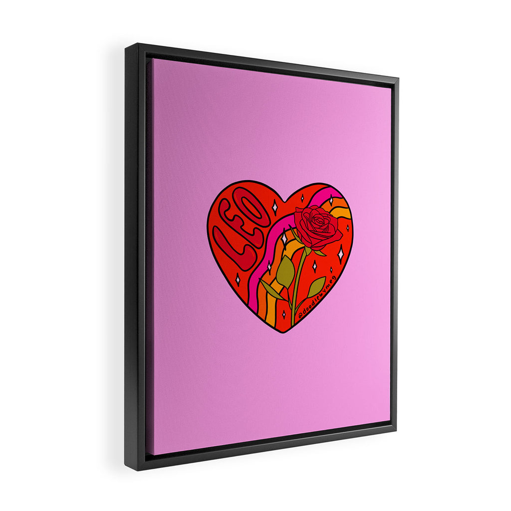 Leo Valentine Framed Canvas Print Gallery Image 2
