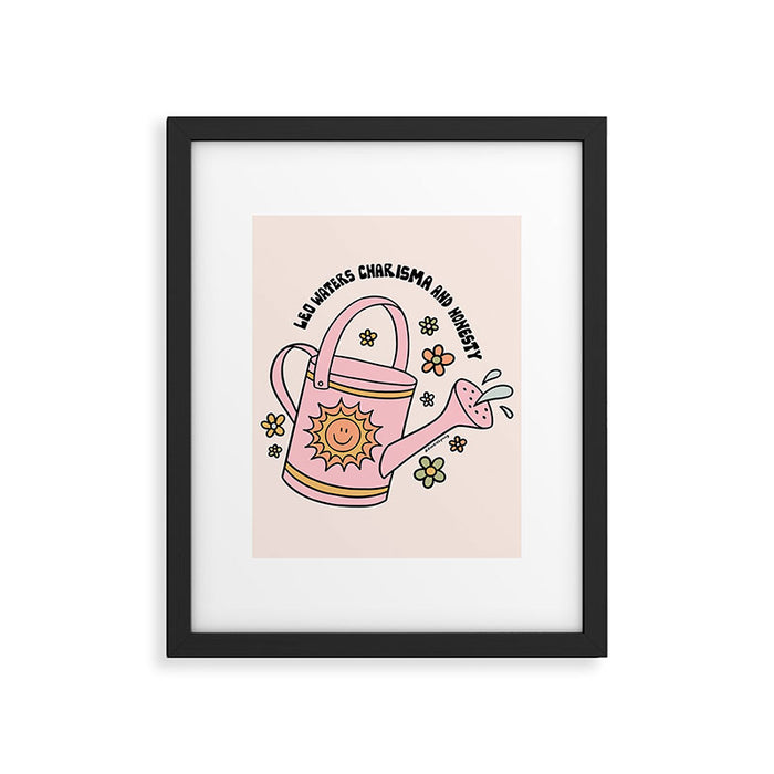 Leo Watering Can Framed Art Print Gallery Image 1