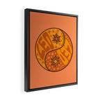 Leo Yin Yang Framed Canvas Print Gallery Image 2