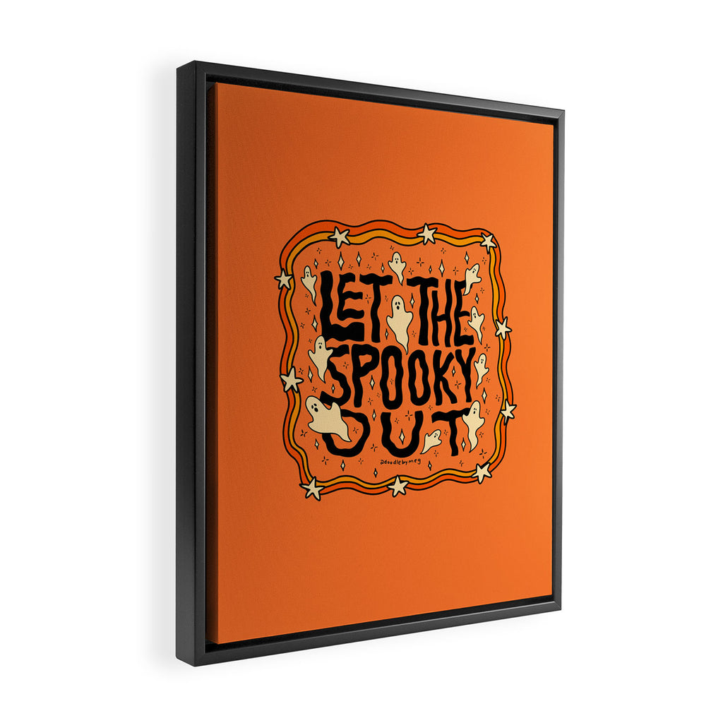 Let The Spooky Out Framed Canvas Print Gallery Image 2