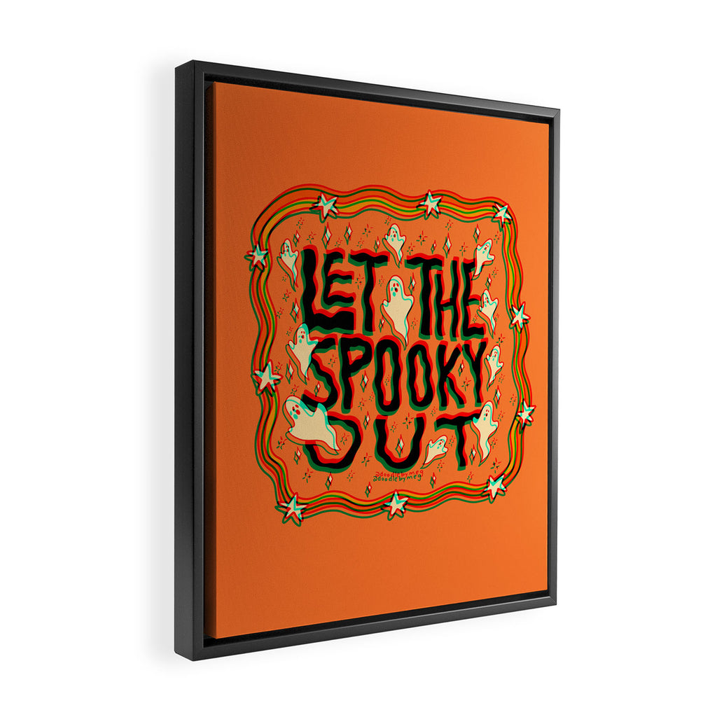 Let the Spooky Out in 3D Framed Canvas Print Gallery Image 2