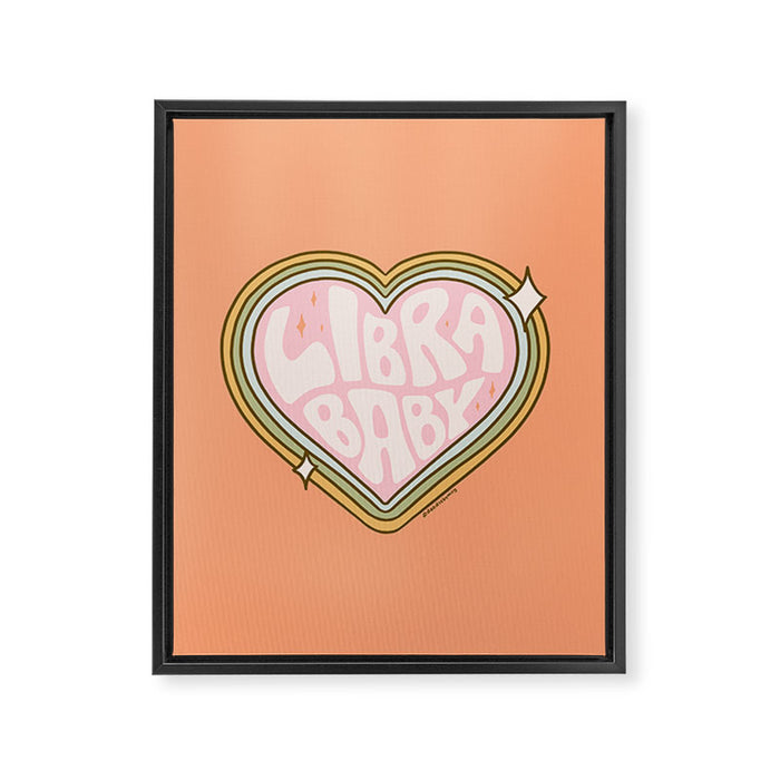 Libra Baby Framed Canvas Print Gallery Image 1