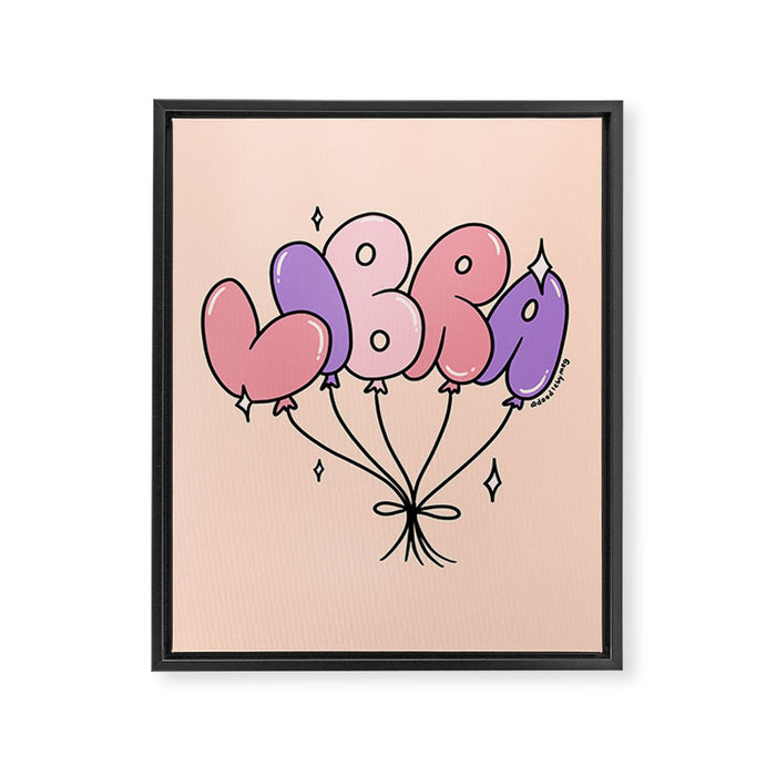 Libra Balloons Framed Canvas Print Gallery Image 1