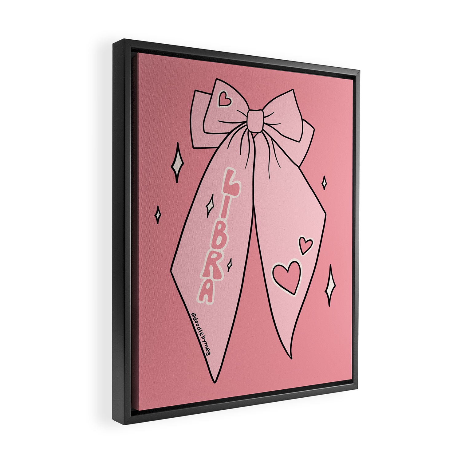 Libra Bow Framed Canvas Print Gallery Image 2