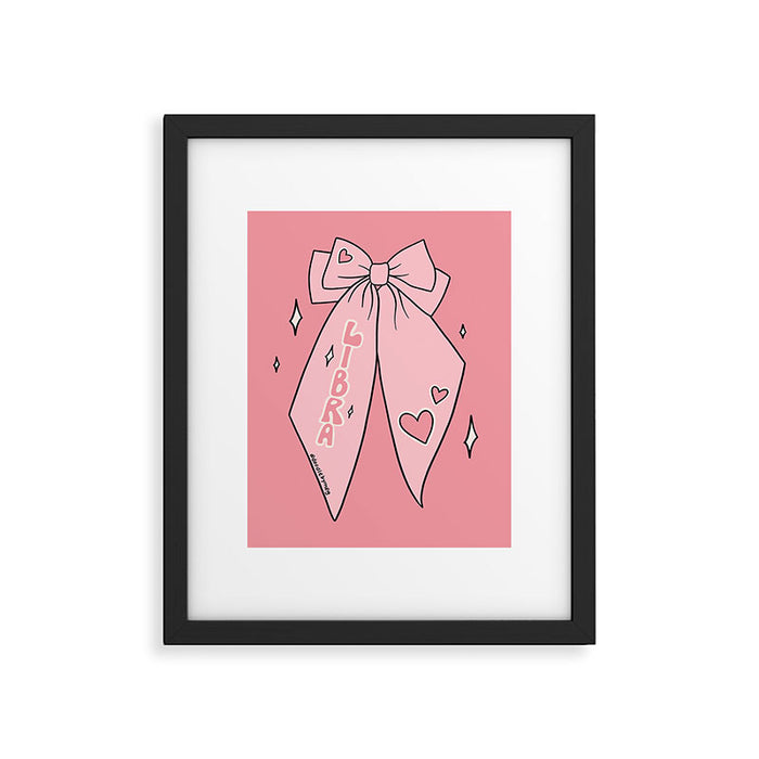 Libra Bow Framed Art Print Gallery Image 1