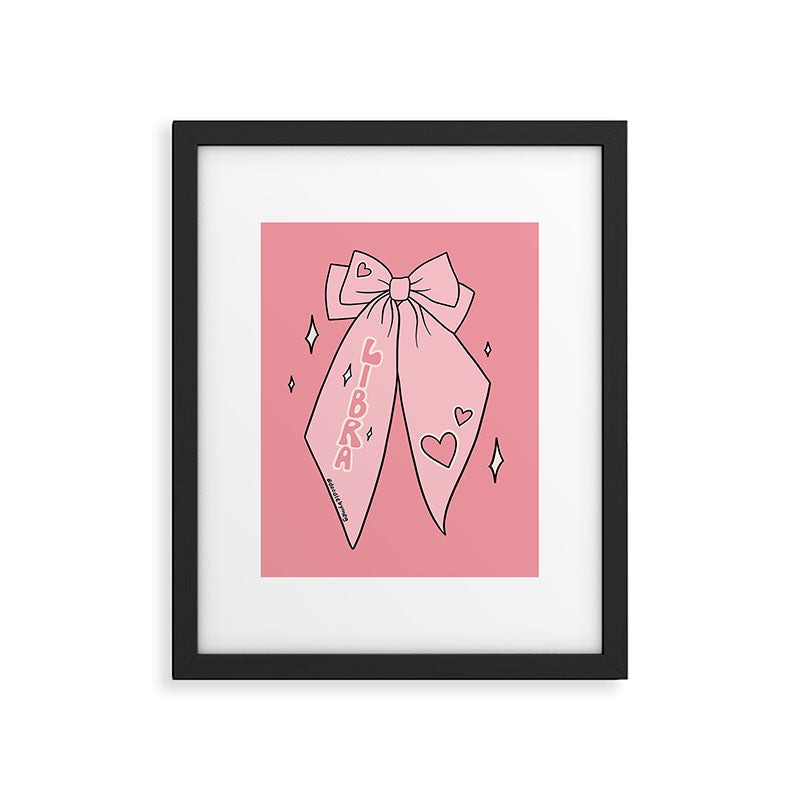 Libra Bow Framed Art Print Gallery Image 6