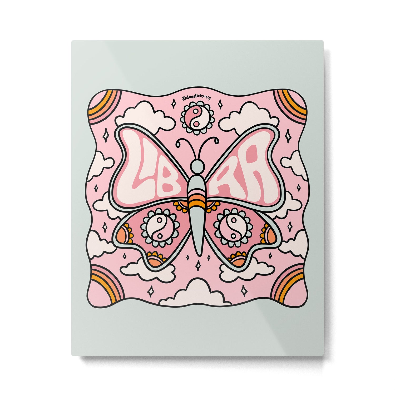 Libra Butterfly Metal Print Gallery Image 6