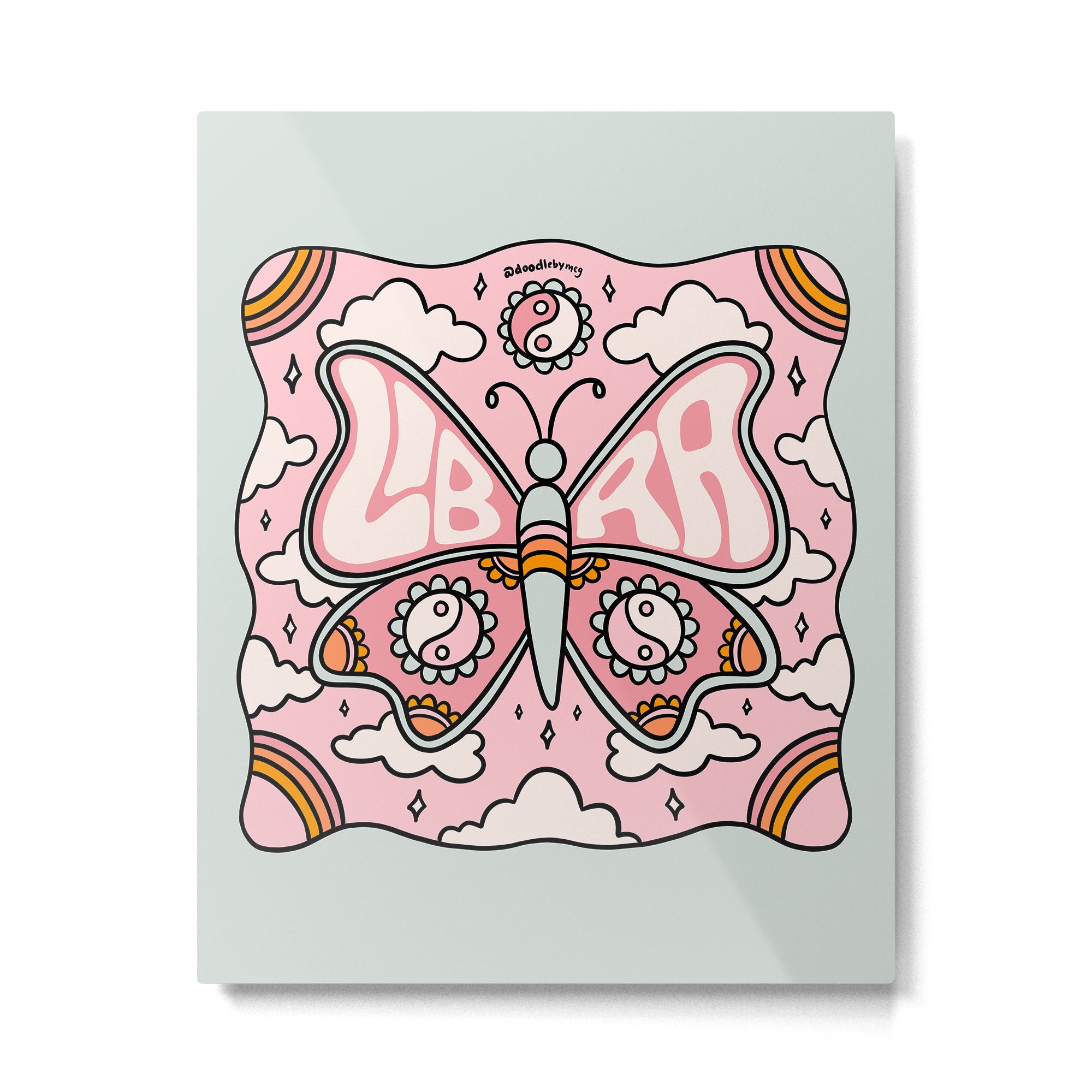 Libra Butterfly Metal Print Gallery Image 6