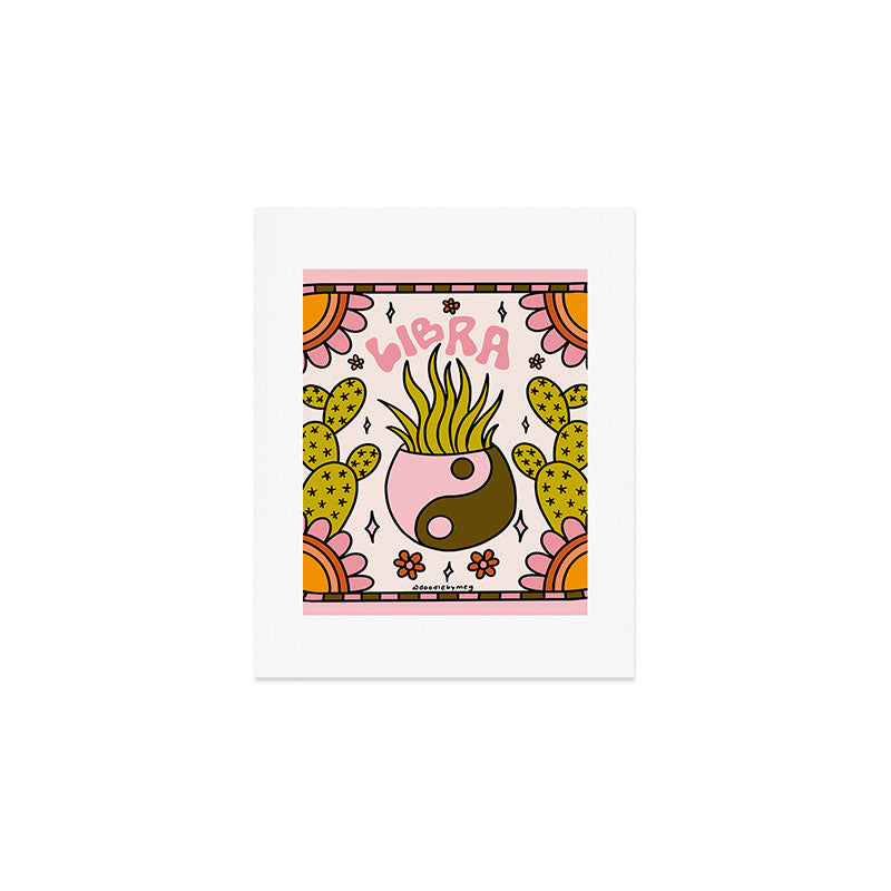 Libra Cactus Art Print Gallery Image 1