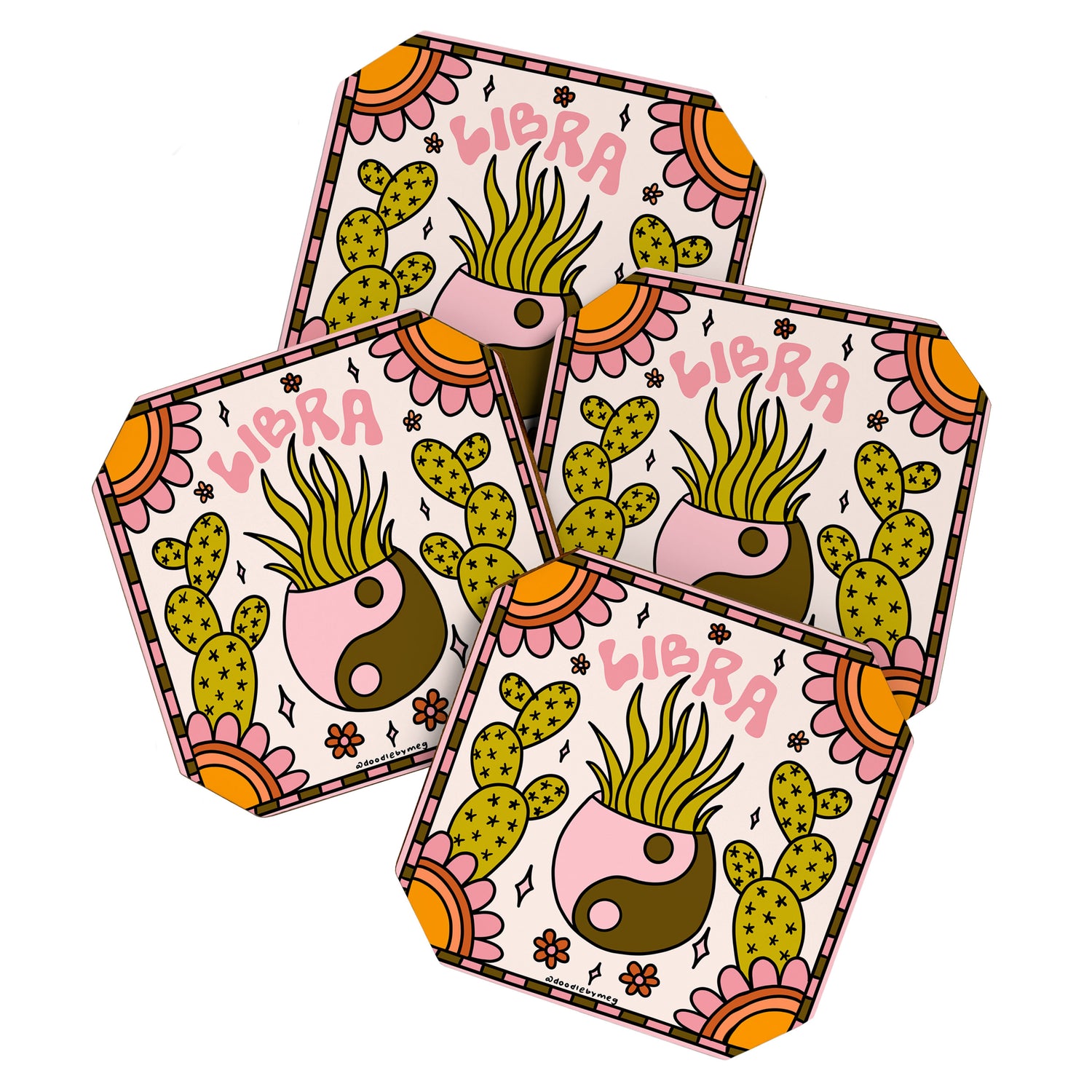 Libra Cactus Coaster Gallery Image 1