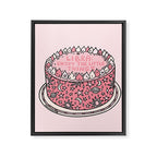 Libra Cake Framed Canvas Print Gallery Image 8