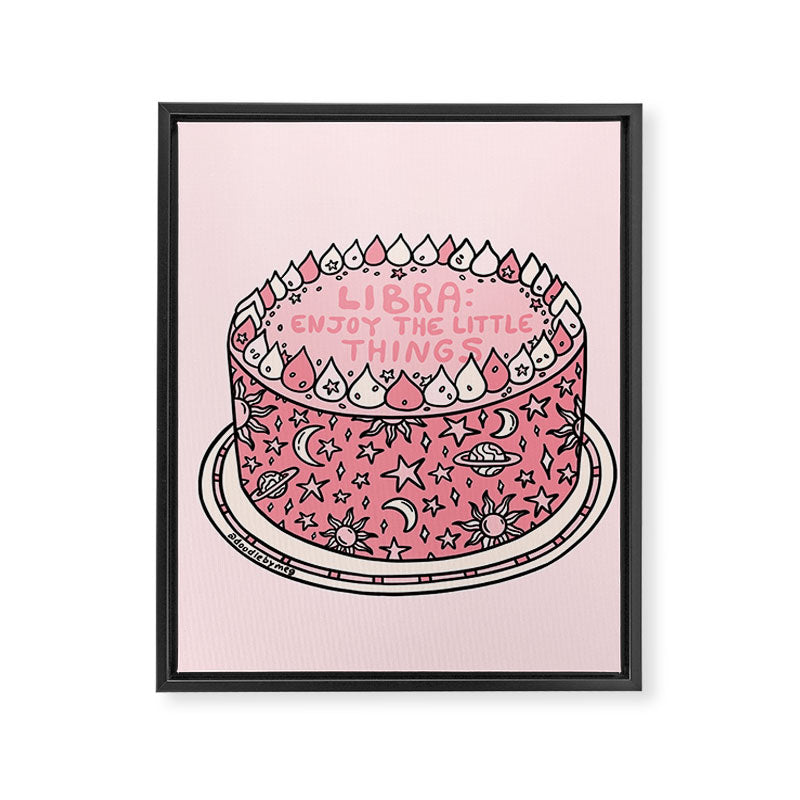 Libra Cake Framed Canvas Print Gallery Image 8