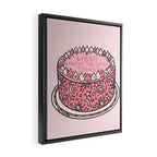 Libra Cake Framed Canvas Print Gallery Image 2