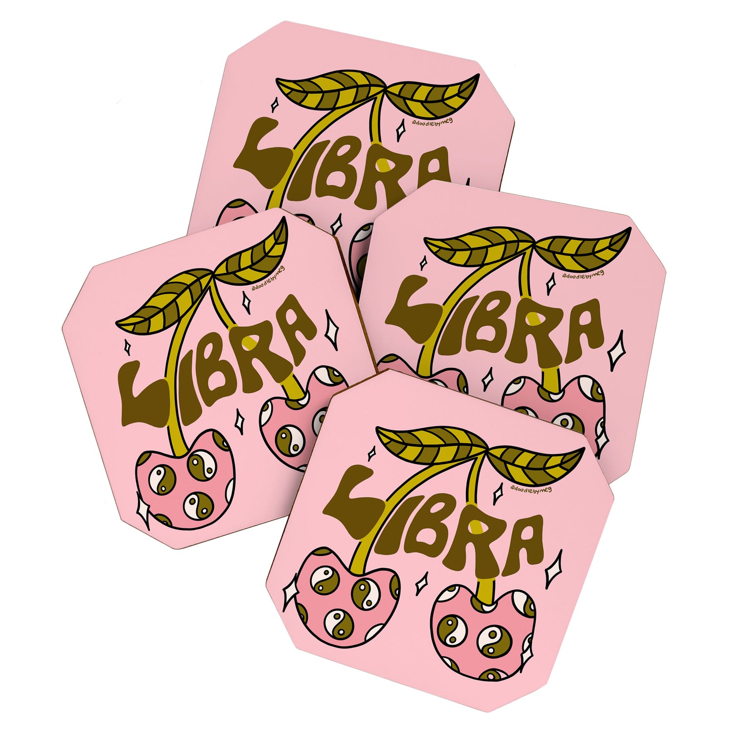 Libra Cherries Coaster Gallery Image 1