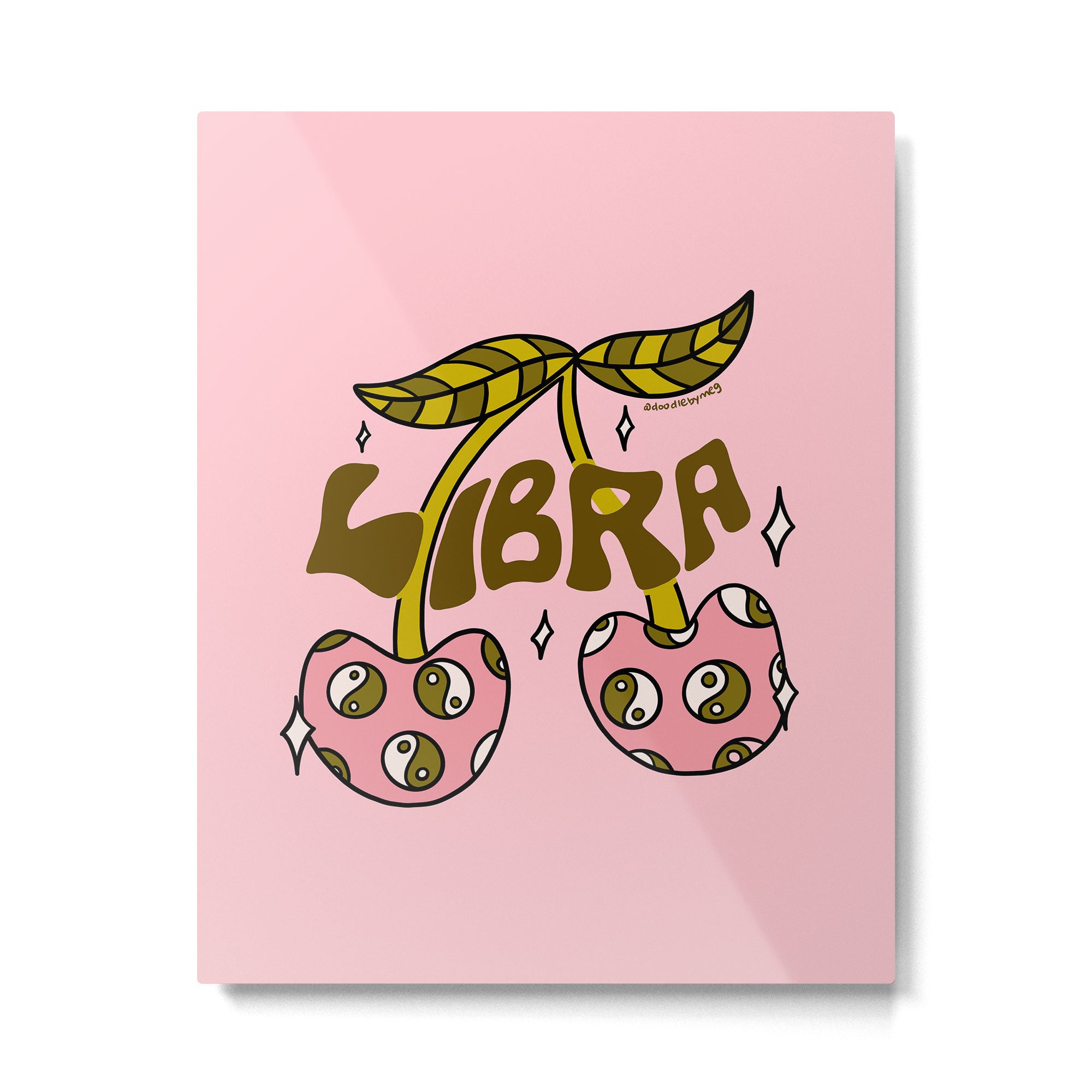 Libra Cherries Metal Print Gallery Image 6
