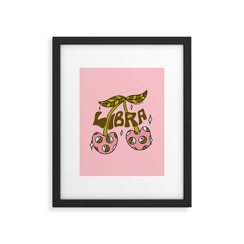 Libra Cherries Framed Art Print Gallery Image 6